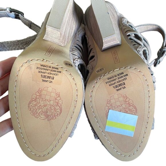 NEW Vince Camuto | Janil Suede Strappy Sandal, Size 8.5 - Picture 7 of 11